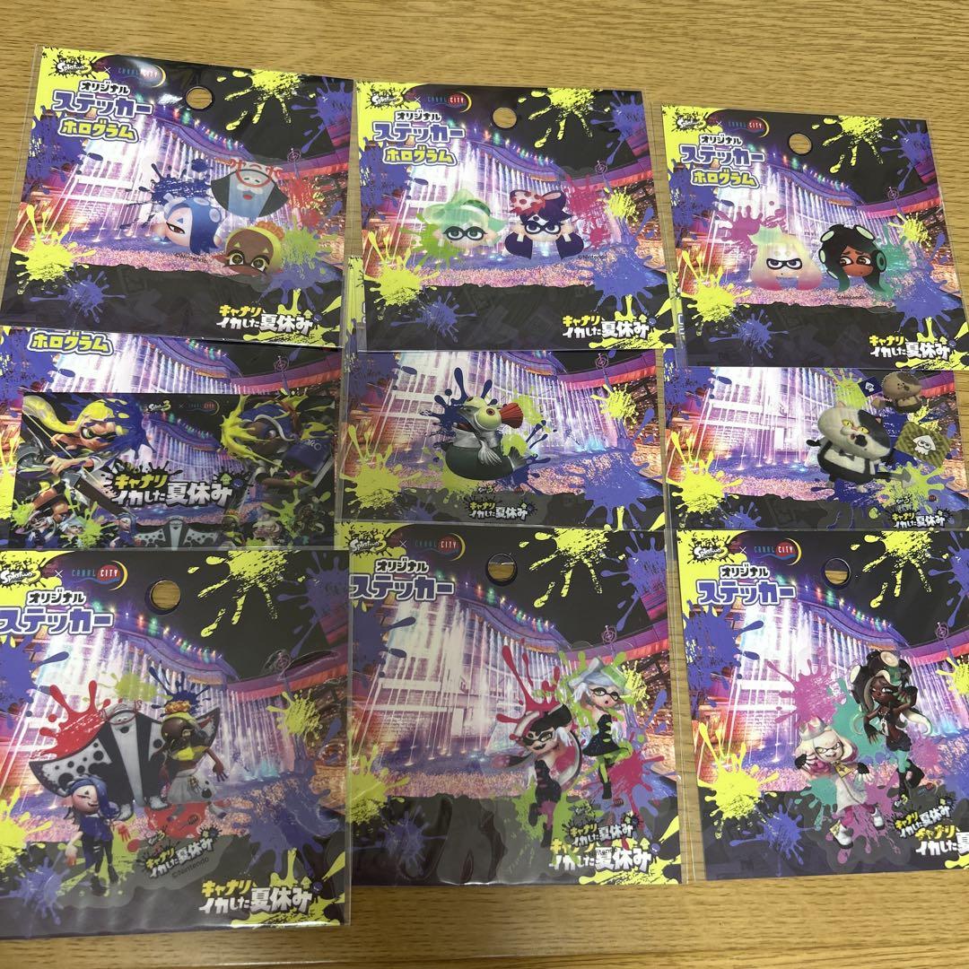 スプラトゥーン ステッカー ホログラム キャナルシティ コンプリートセット スプラトゥーン ステッカー ホログラム キャナルシティ