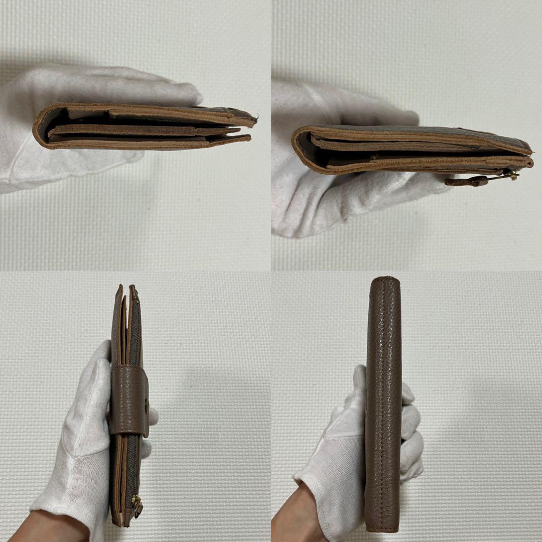 イルビゾンテレザー長財布グレージュ袋付き