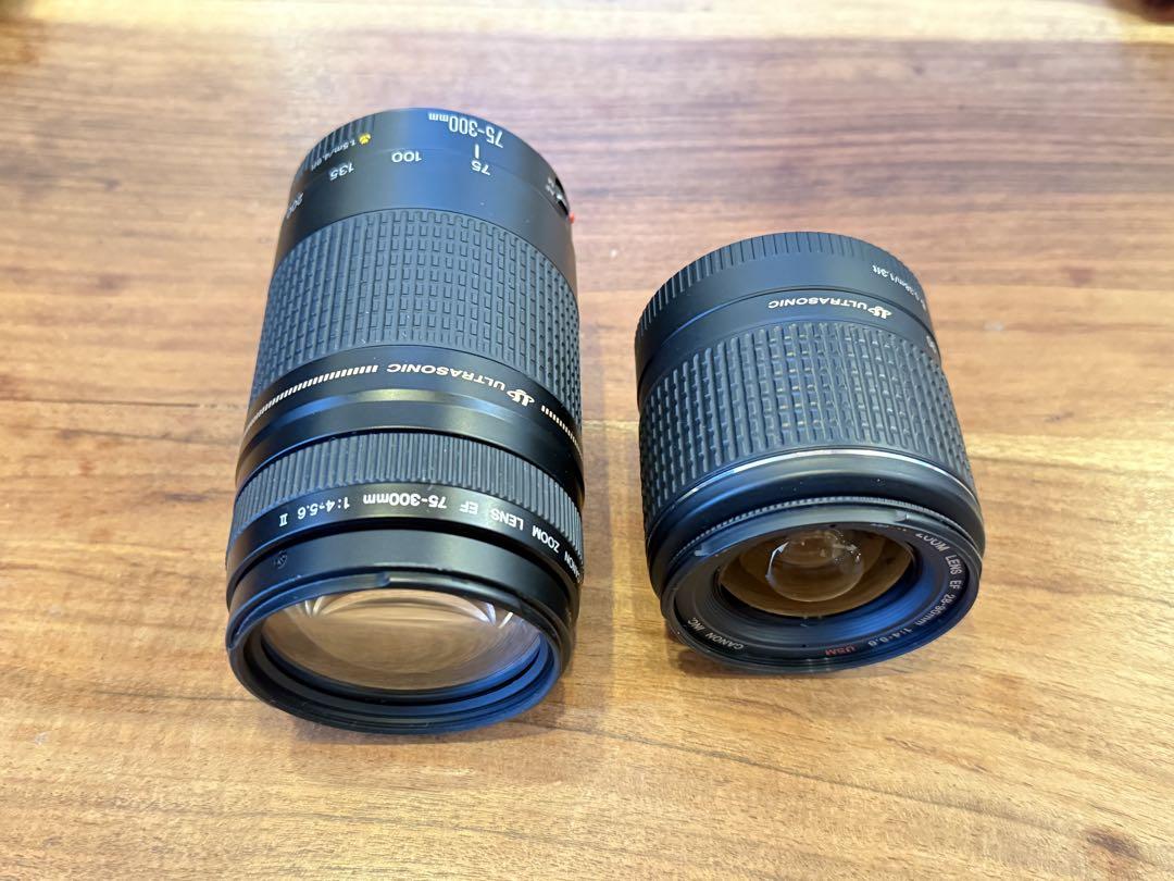 専用品　CANON EF 75-300mm F4-5.6ⅱ 28-90mm