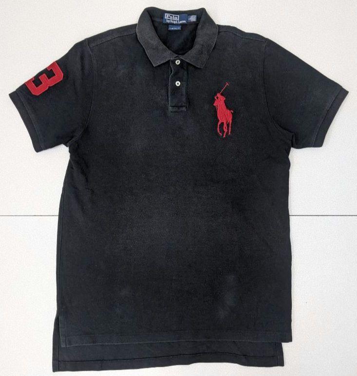 90s POLO ポロラルフローレン サンフェード ビッグポニー ポロシャツ