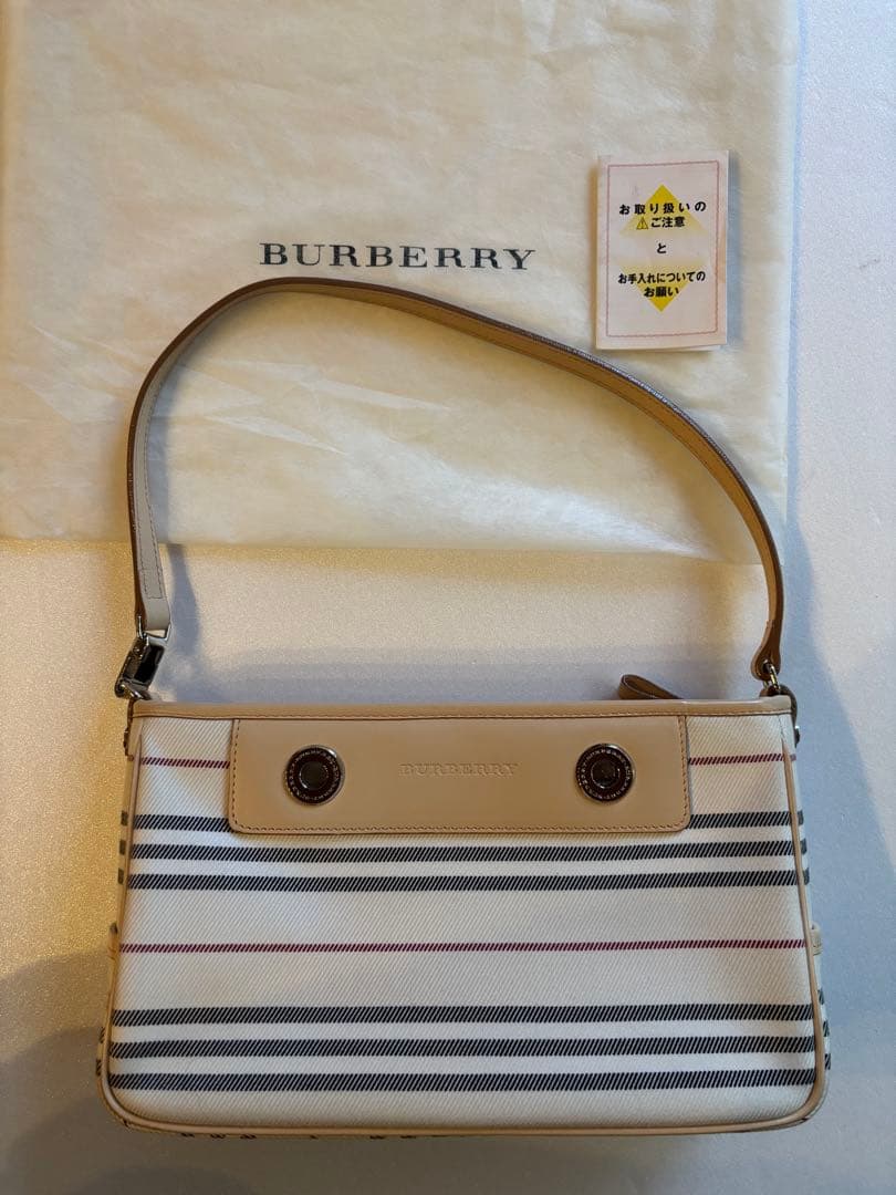 バーバリー ハンドバッグ ワンショルダー キャンバスBURBERRY