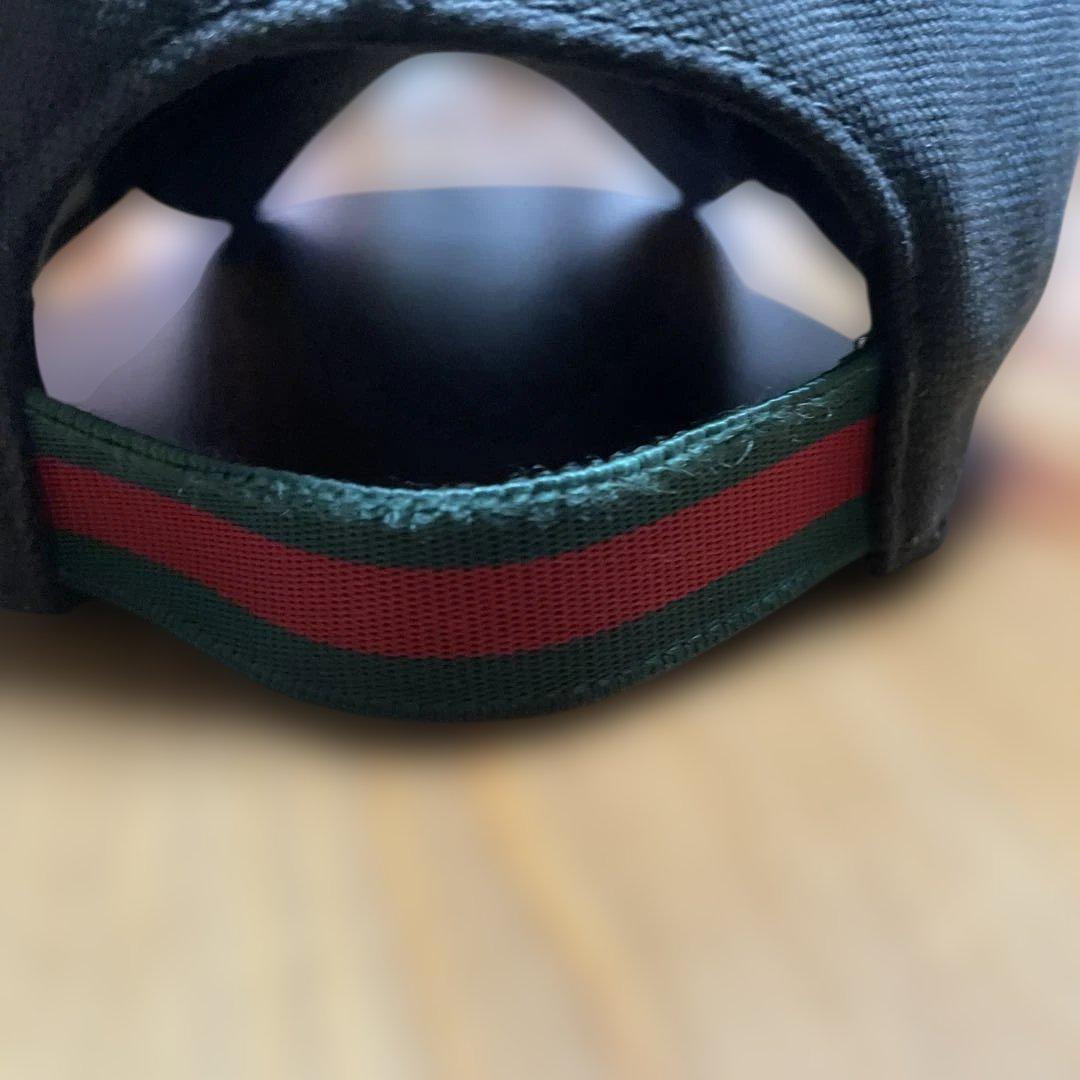 GUCCIグッチシェリーラインインターロッキングキャップ黒