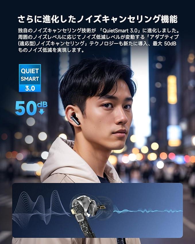 【目立った傷や汚れなし】EarFun Air Pro 4 ワイヤレスイヤホン