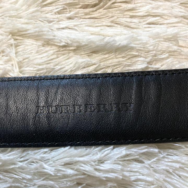 【BURBERRY LONDODN】バーバリーロンドン レザーベルト・ブラック黒