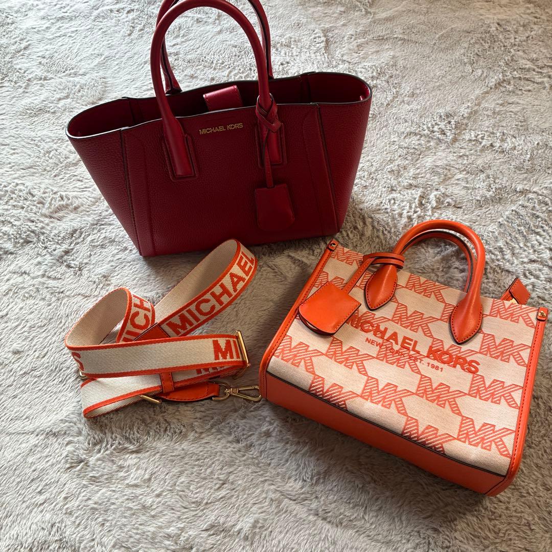 MICHAEL KORS ロゴプリント ハンドバッグ2点セット