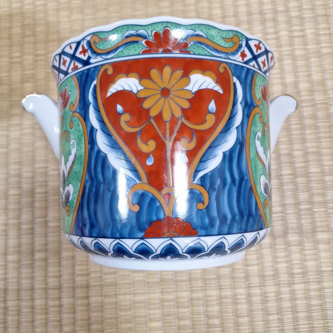 三洋陶器 龍峯窯 金彩古伊万里 ワインクーラー 有田焼