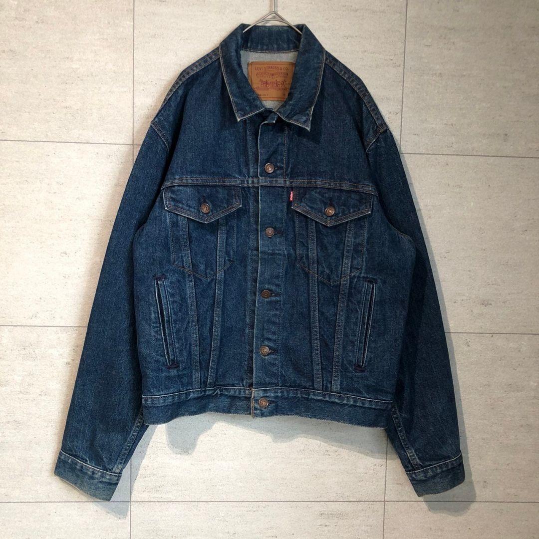 Levi's Gジャン　デニムジャケット 濃紺 90's 90年代 USA製 濃紺リーバイス USA製90sデニムジャケット短丈Gジャンアメカジy2k