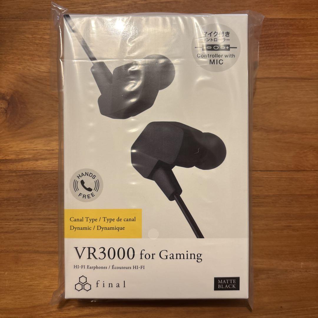 新品未開封 VR3000 for Gaming final ゲーミングイヤホン