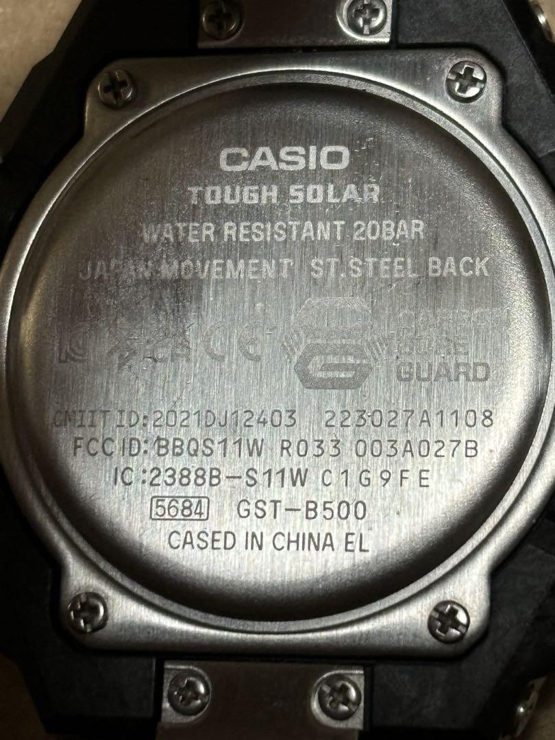 週末値下CASIOG-SHOCK GST-B500D-1A1JF G-STEEL