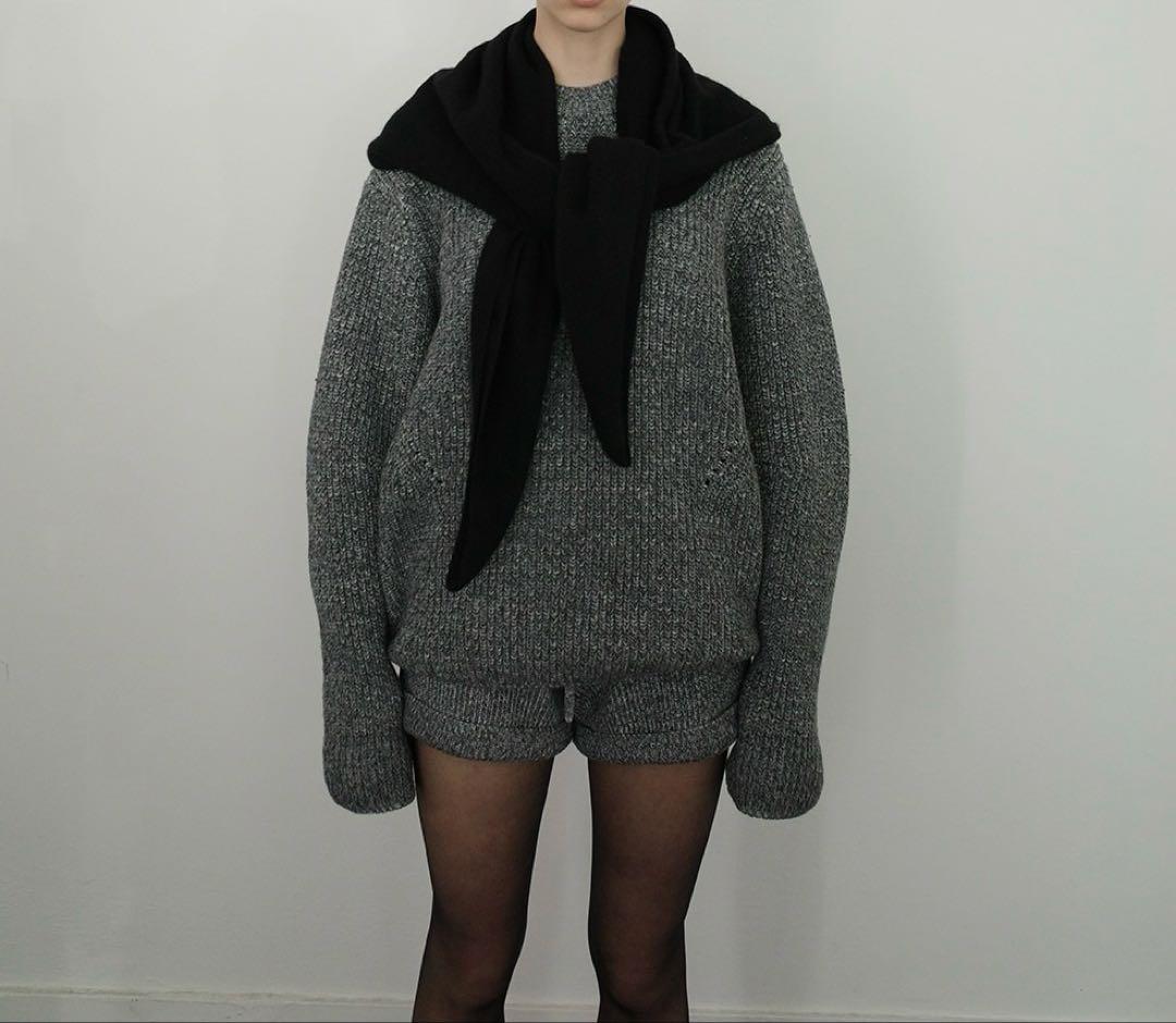 CLANE OVER FORM SLEEVE KNIT TOPS CLANE OVER FORM SLEEVE KNIT TOPS