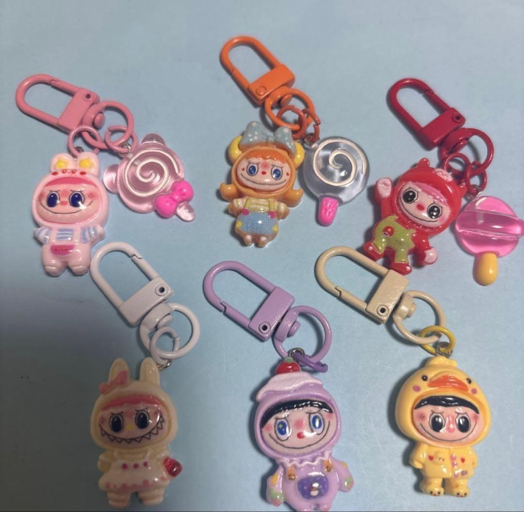 ラブブミニストラップ6個セットチュウリップ付き - メルカリ