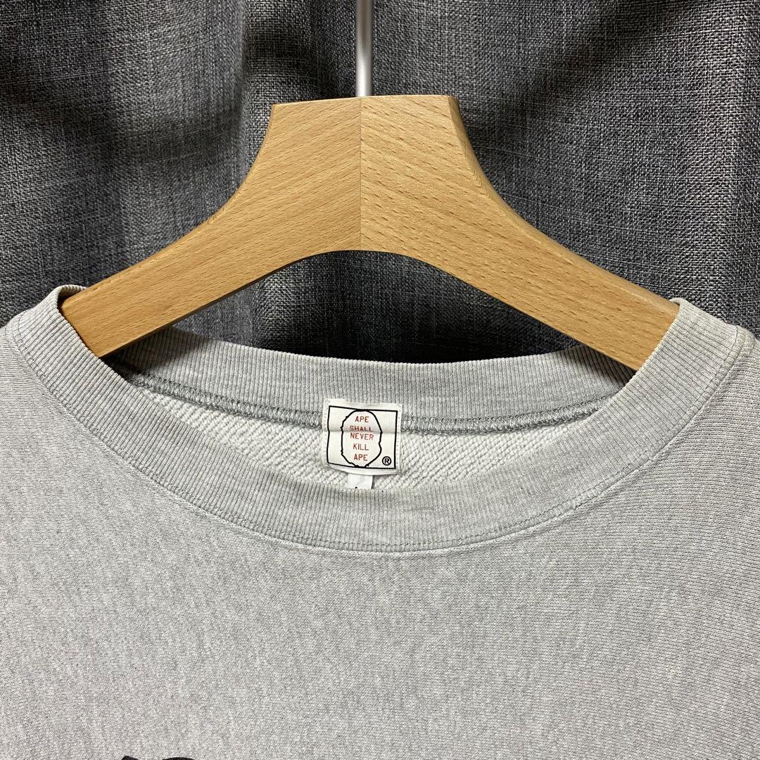 トップス A BATHING APE BAPE 90's PRINT CREW NECK