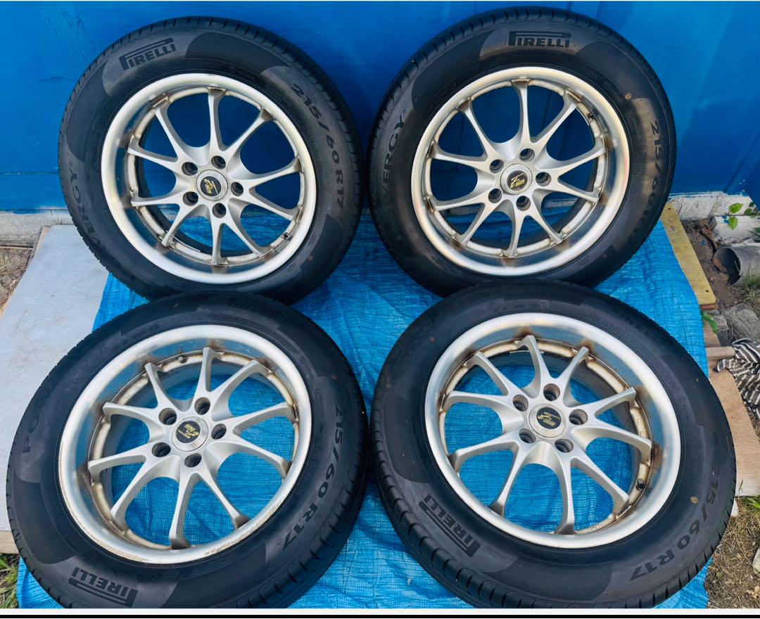 ２１５/６０Ｒ１７９６Ｈピレリパワジーラジアル タイヤホイール4本セット22年式