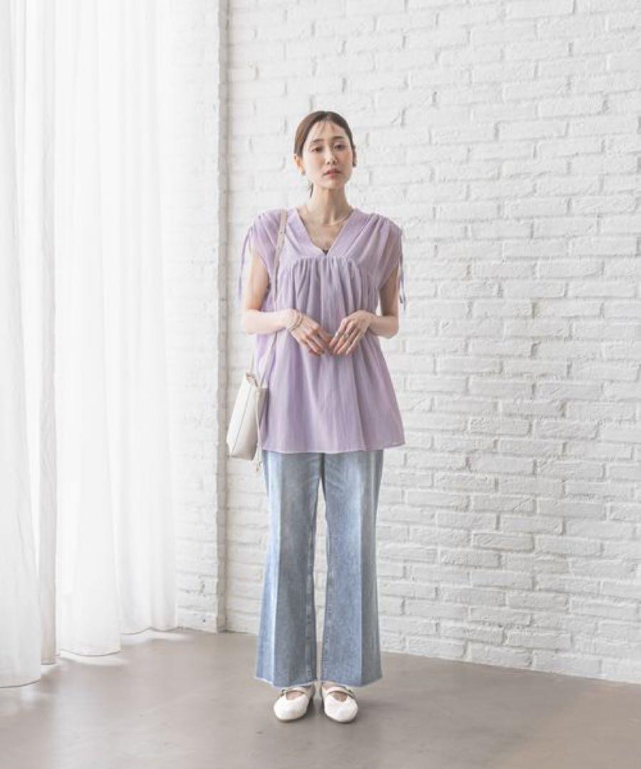 グローバルワーク GOODデニムフレアパンツ XL