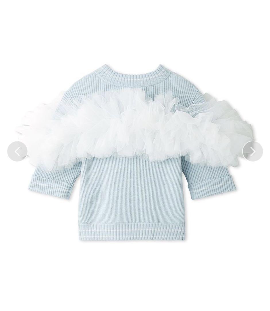 トップス GISELLE TULLE KNIT CAMILLE SHEER TOP
