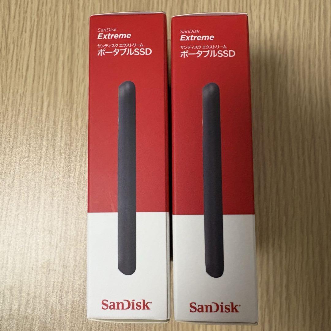 SanDisk Extreme ポータブルSSD 4TB x 2台