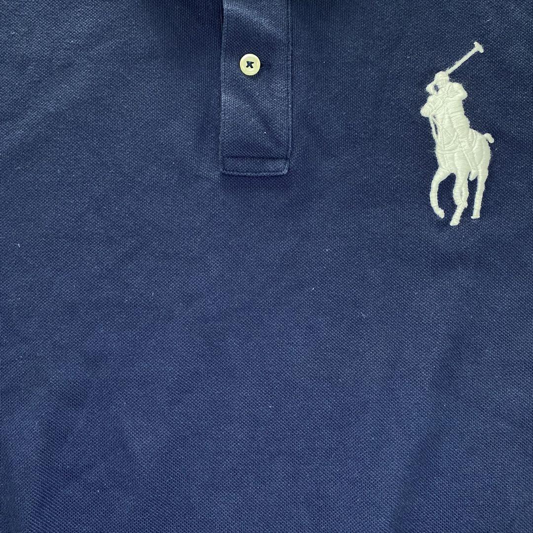 POLO ポロラルフローレン ビッグポニー刺繍 ポロシャツ ネイビー