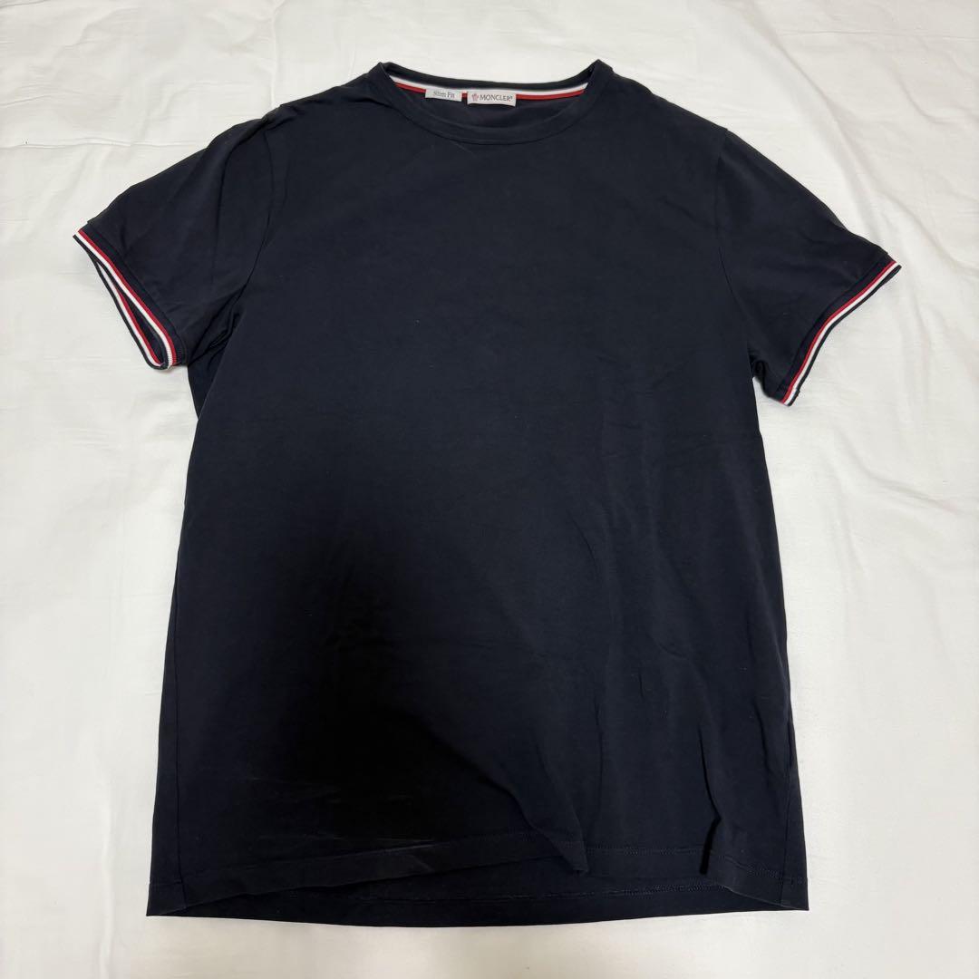 MONCLER スリムフィット ネイビー Tシャツ