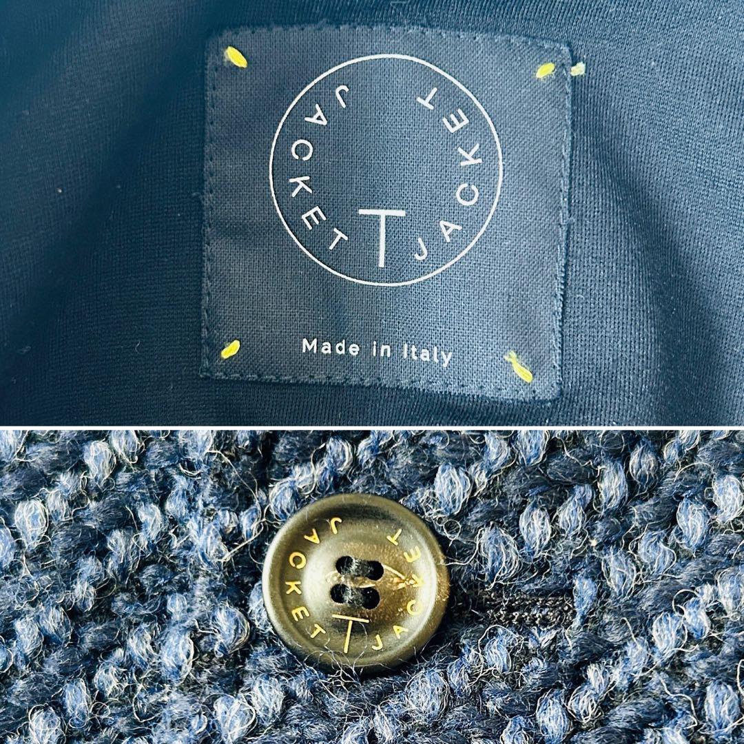 未使用級✨T-JACKETツイード生地テーラードジャケットXS本格イタリア製