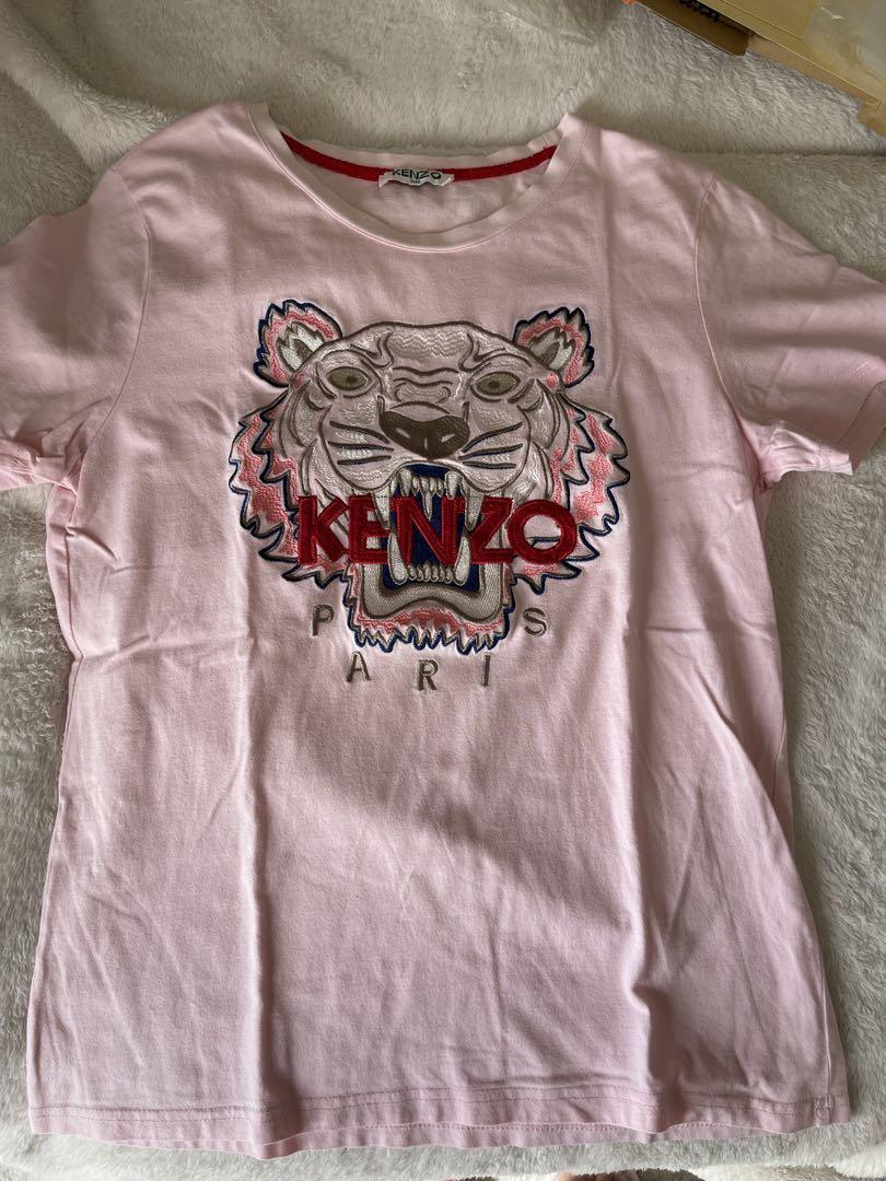 KENZO ライオンプリント Tシャツ ピンク