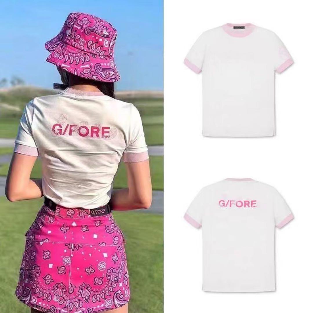 G/FORE (GFORE) ジーフォア レディース 半袖ポロシャツ ピンク ゴルフ G/FORE レディース トップス ポロシャツ 半袖 シャツ