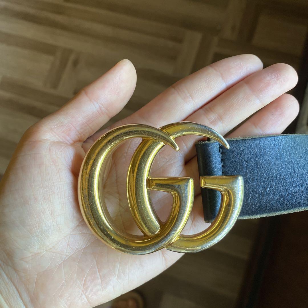 【中古】 GUCCI  GGバックル ベルト イタリア製