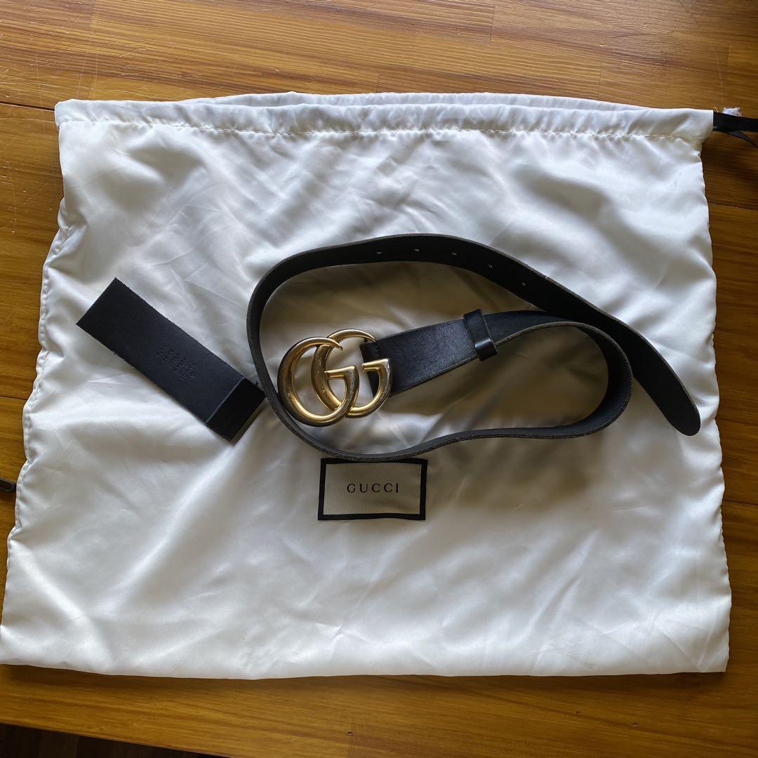 【中古】 GUCCI  GGバックル ベルト イタリア製