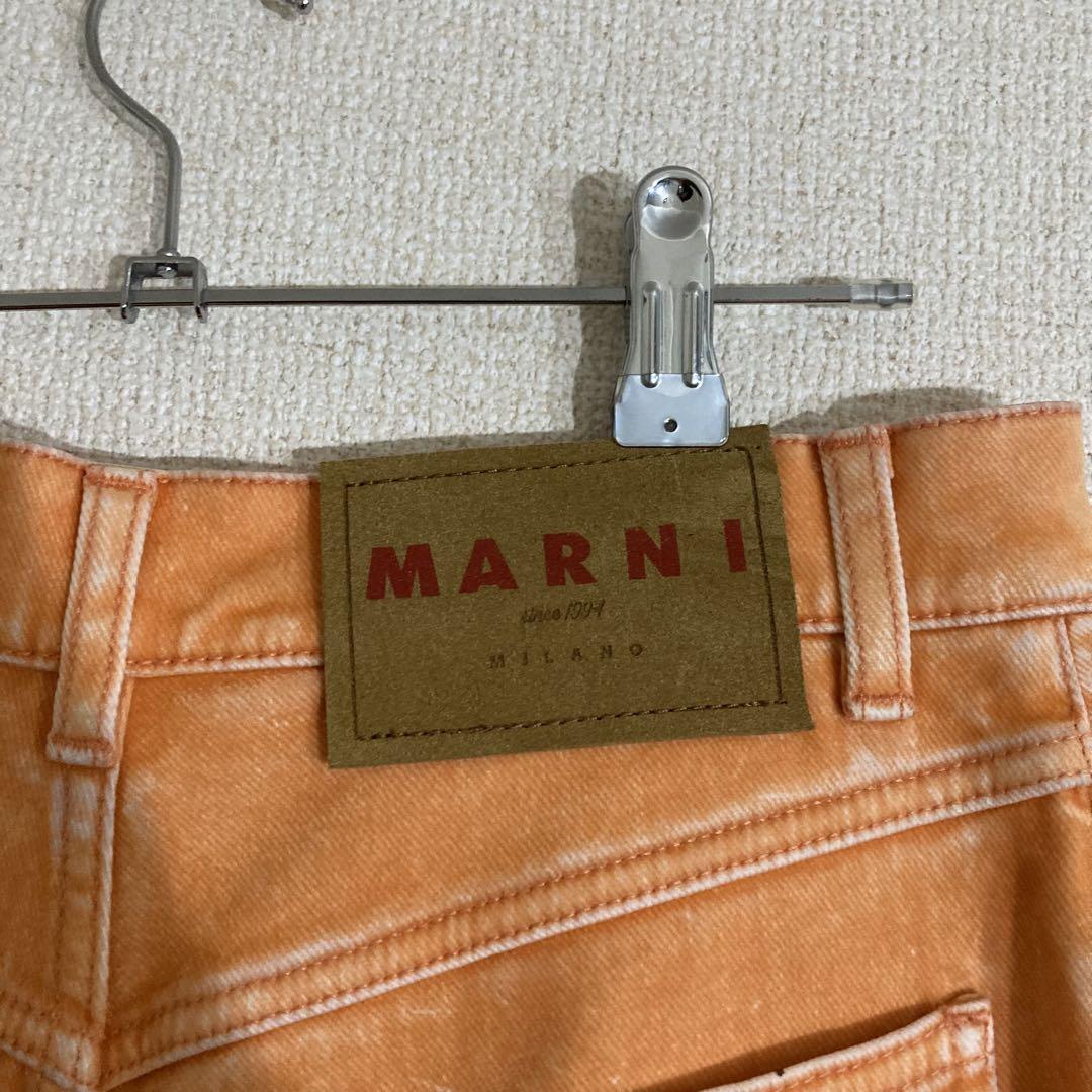 パンツ MARNI / WIDE FLARE FLOCK DENIM