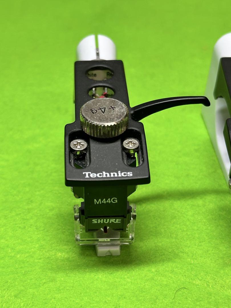 ヘッドシェル Technics カートリッジSHURE M44-G 2個セット