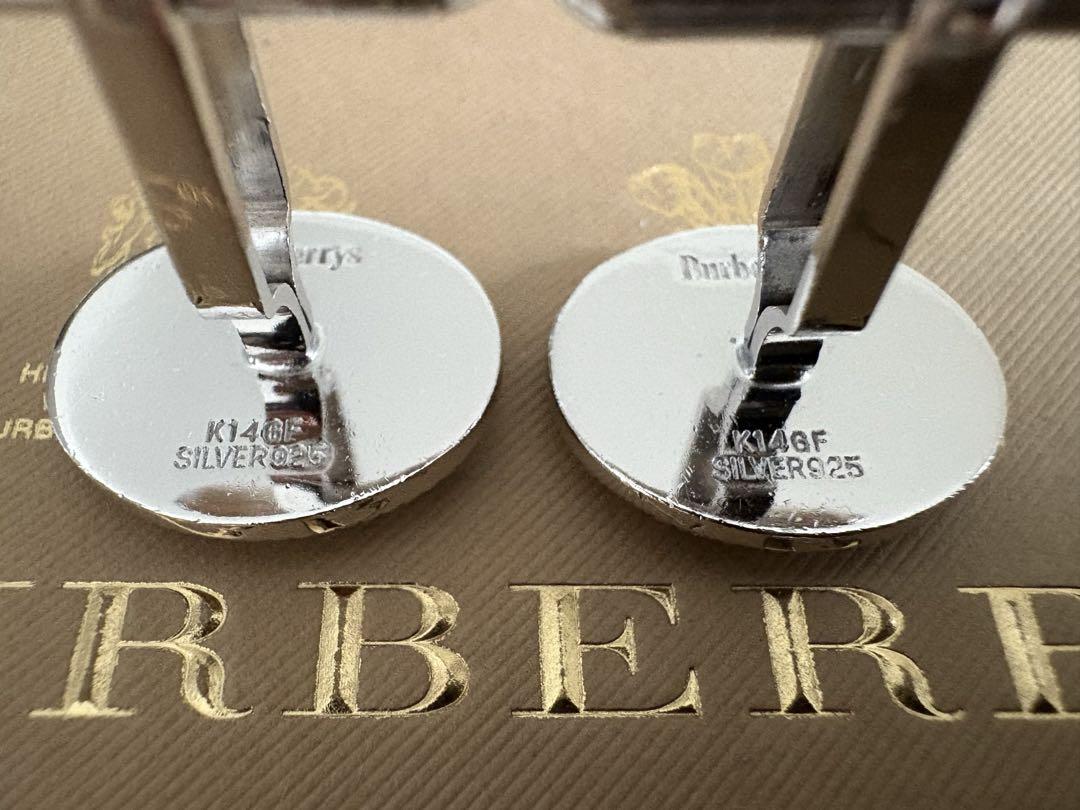 美品Burberrysスターリングシルバー＆K14GF製カフリンクス※付属品無し 美品Burberrysスターリングシルバー＆K14GF製カフリンクス※付属