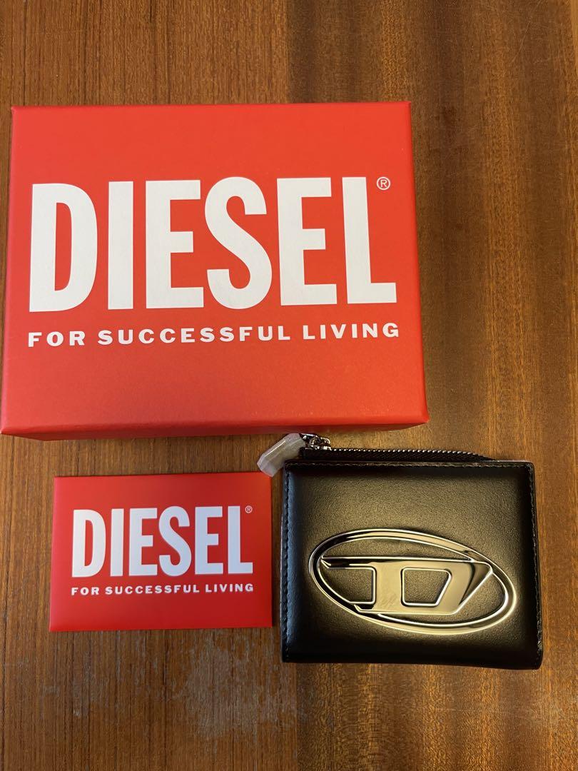 ロレッタさま専用 DIESEL ディーゼル　財布　二つ折り財布　黒　牛革