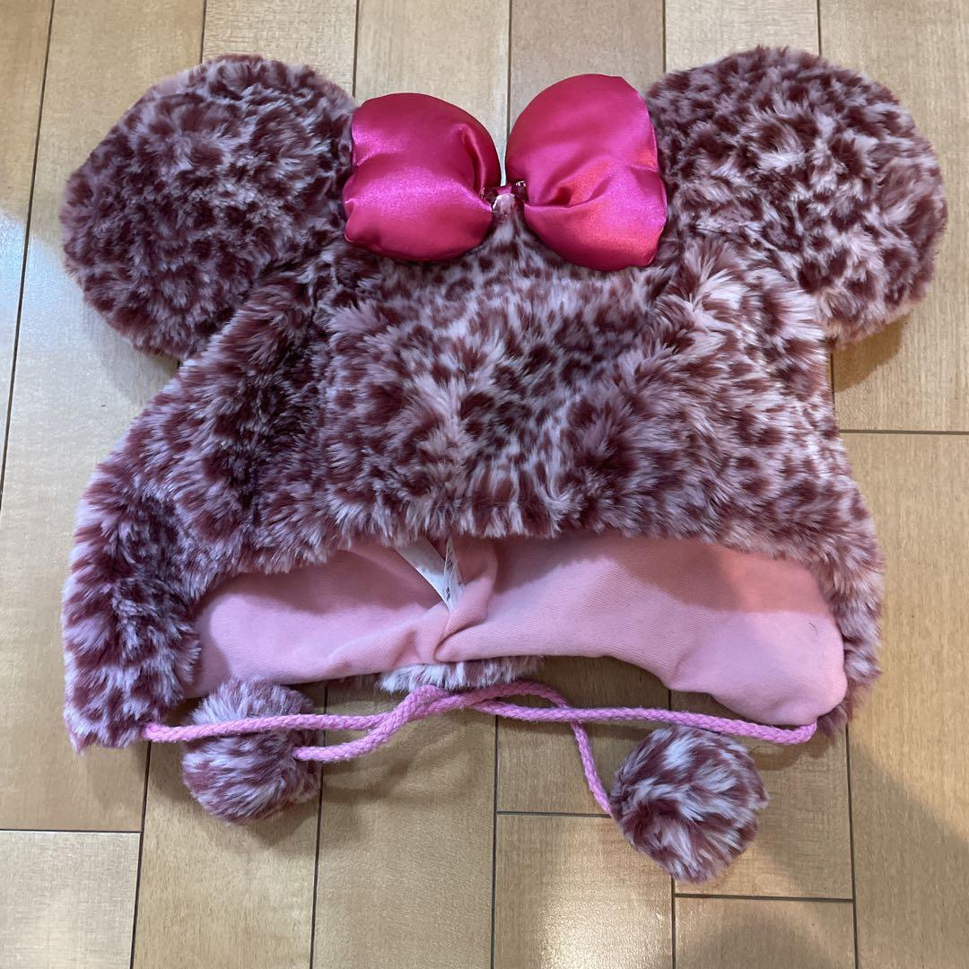 ディズニー ファンキャップ ヒョウ柄 ミニー
