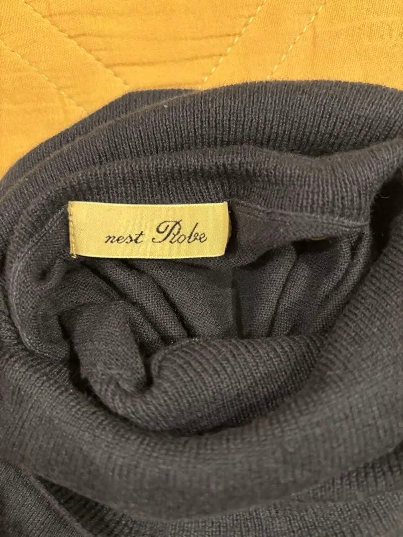 【新品未使用】nest Robe ネストローブ タートルネックニット カシミヤ綿 【新品未使用】nest Robe ネストローブ タートルネックニット カシミヤ綿