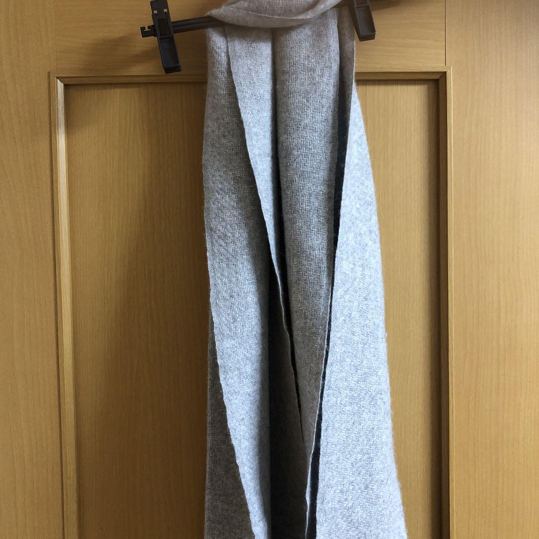 SOVEREIGN UNITED ARROWS グレー マフラーカシミヤ100%