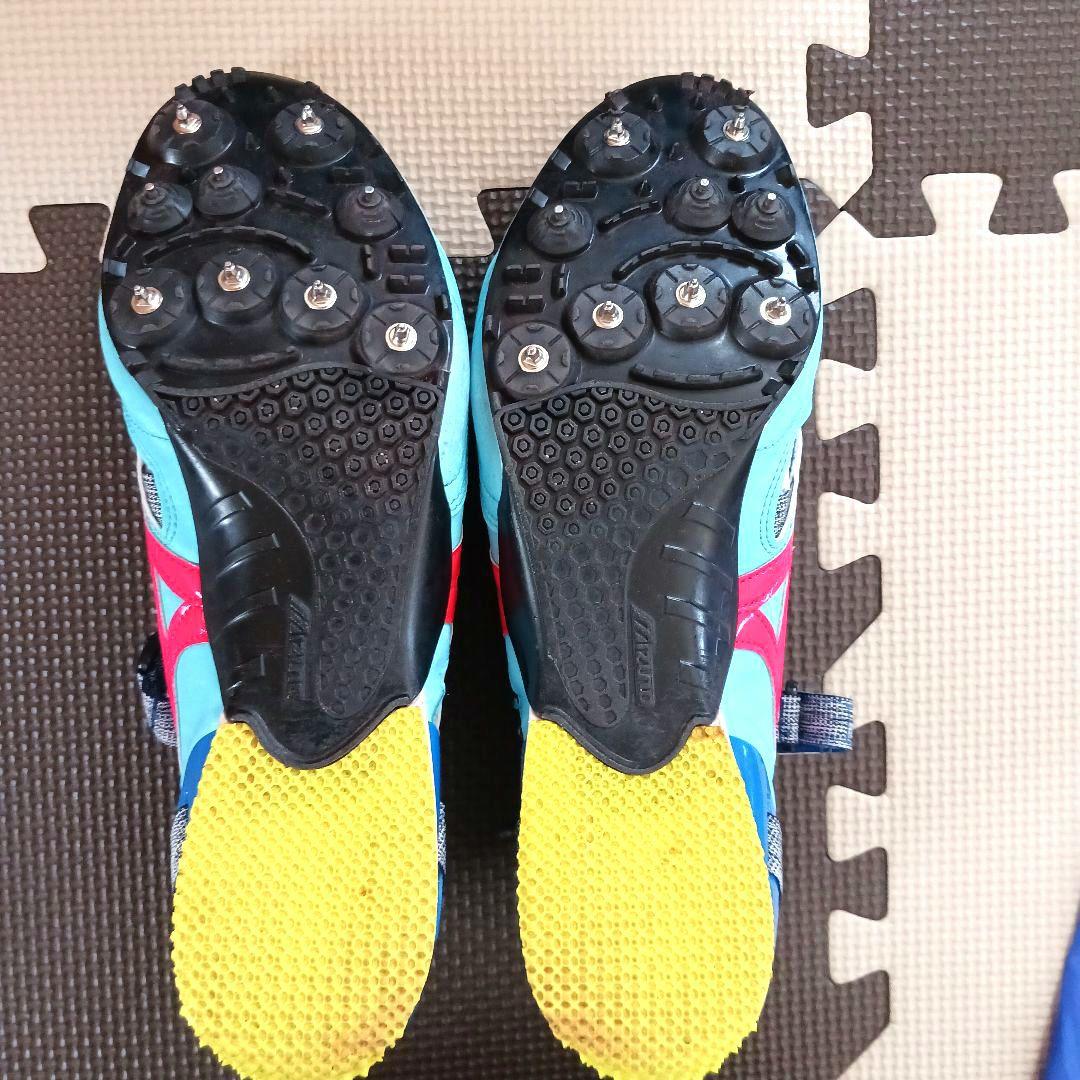 Mizuno スパイクシューズ 陸上競技用 青赤　28.5cm