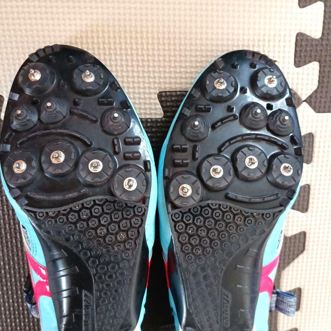 Mizuno スパイクシューズ 陸上競技用 青赤　28.5cm