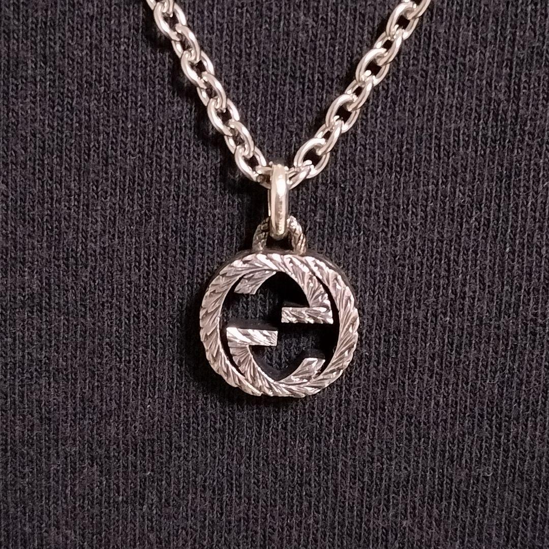 おすすめプライズ｜株式会社タイトー グッチ ネックレス GG ラージ 燻 インターロッキングG トップ アクセサリー