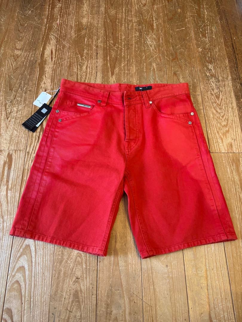 justcavalli レッド ショートパンツ 2015SS