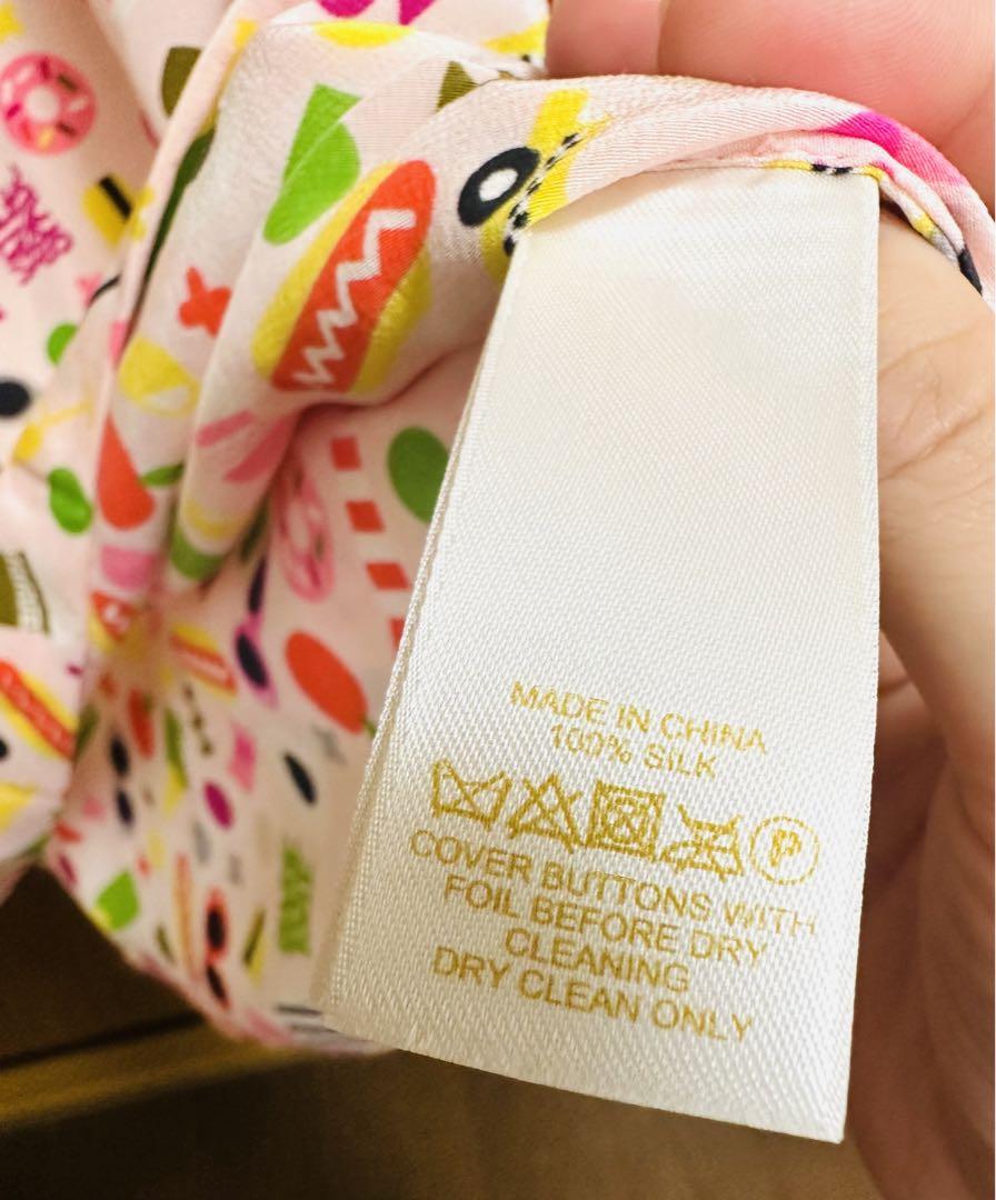 Kate spade KSNY×Darcelコラボ 総柄シルクシャツ - メルカリ