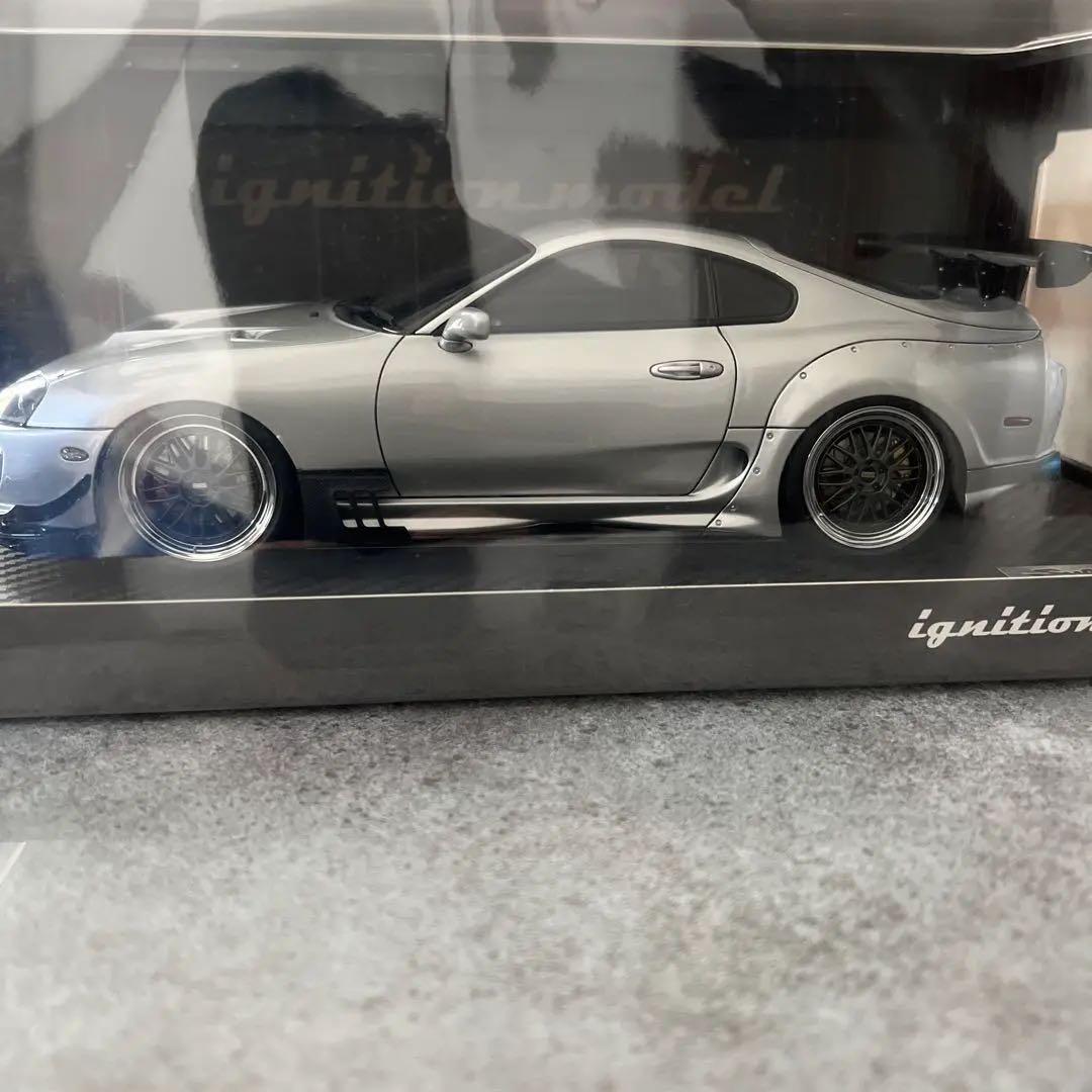 激安通販 イグニッションモデル 1/18 シルバー スープラ JZA80