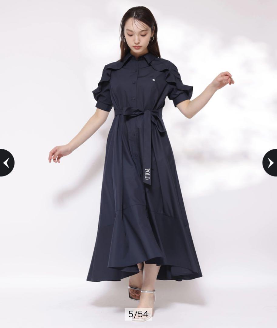 rirandture フリルシャツワンピース POLO BCSコラボ - メルカリ