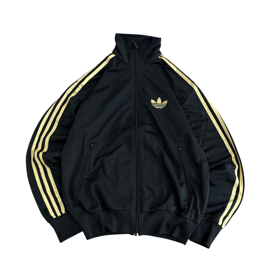 adidasアディダストラックジャケットファイヤーバードy2k刺繍ロゴブラックL