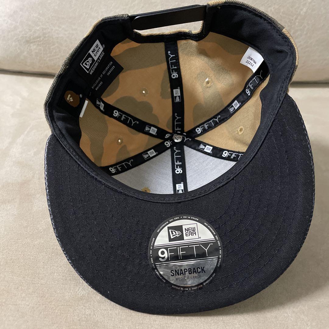 A BATHING APE 迷彩 スナップバックキャップ