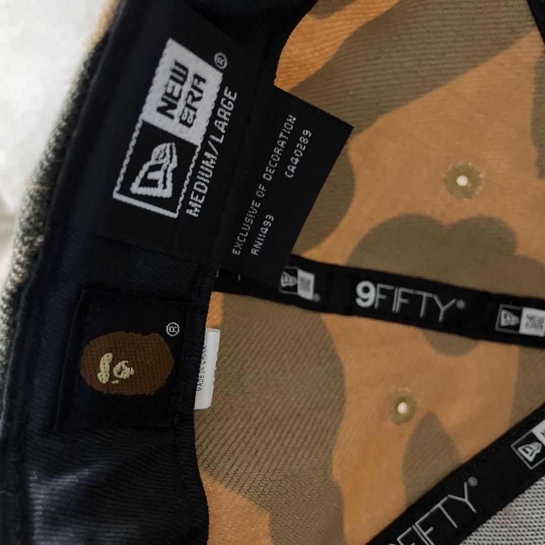 A BATHING APE 迷彩 スナップバックキャップ