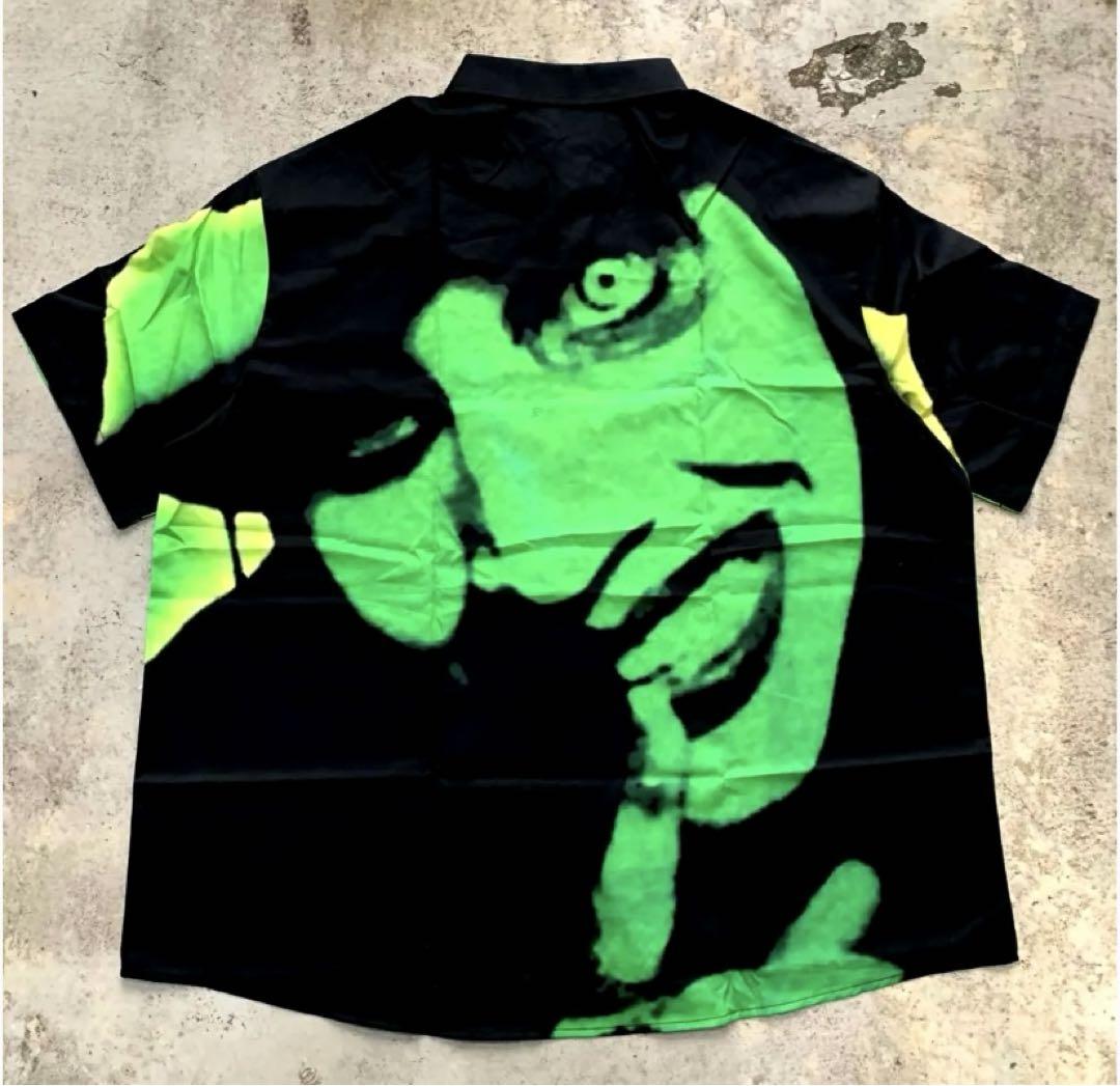 海外製 Marilyn Manson 総柄シャツXXL 着丈84 男女兼用