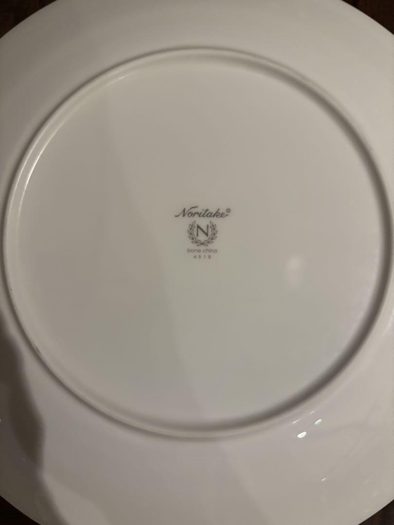 Noritake ホワイト平皿 18枚セット　水紋　25cm