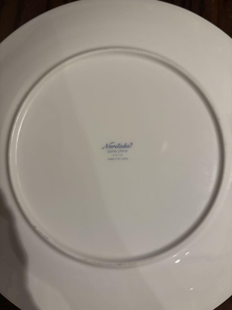 Noritake ホワイト平皿 18枚セット　水紋　25cm