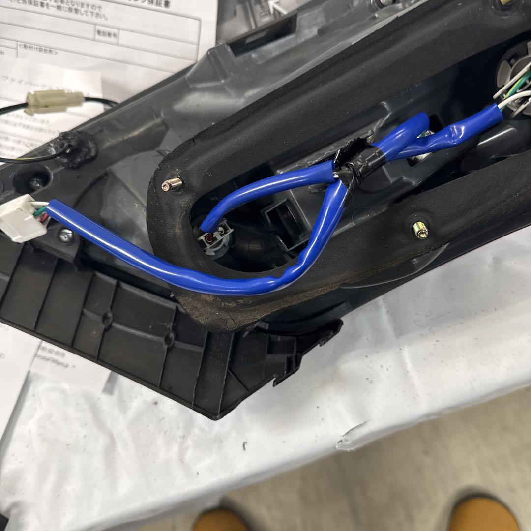 78 works マークX ファイバーフル　LEDテールランプ 2個セット 赤