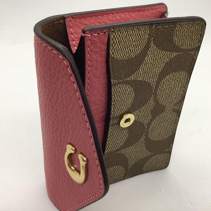 大特価 COACH コーチ シグネチャー 名刺 カードケース F21 rvL7U-m62350096867 新作登場格安