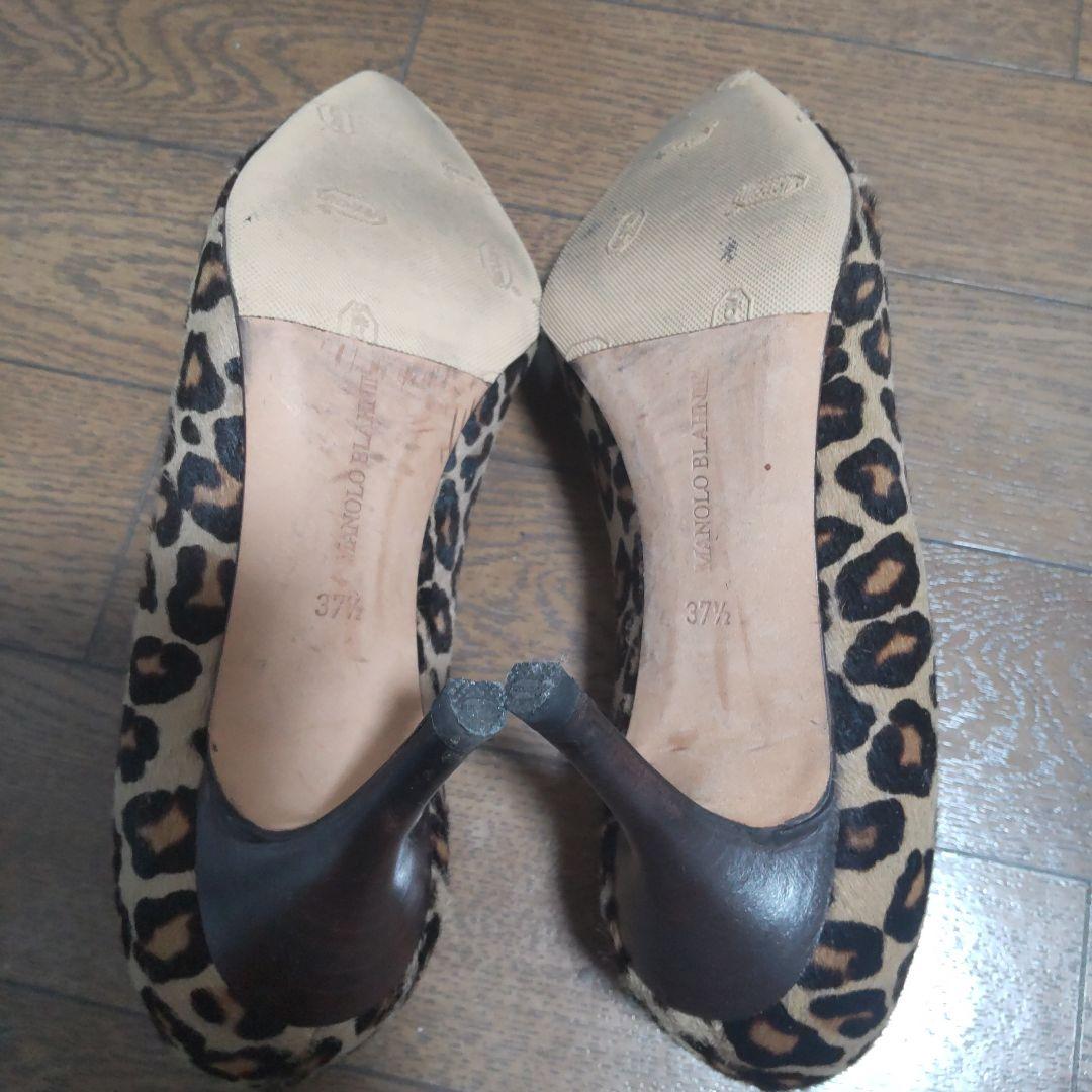 MANOLO BLAHNIK ヒョウ柄 ハイヒール　37 2/1